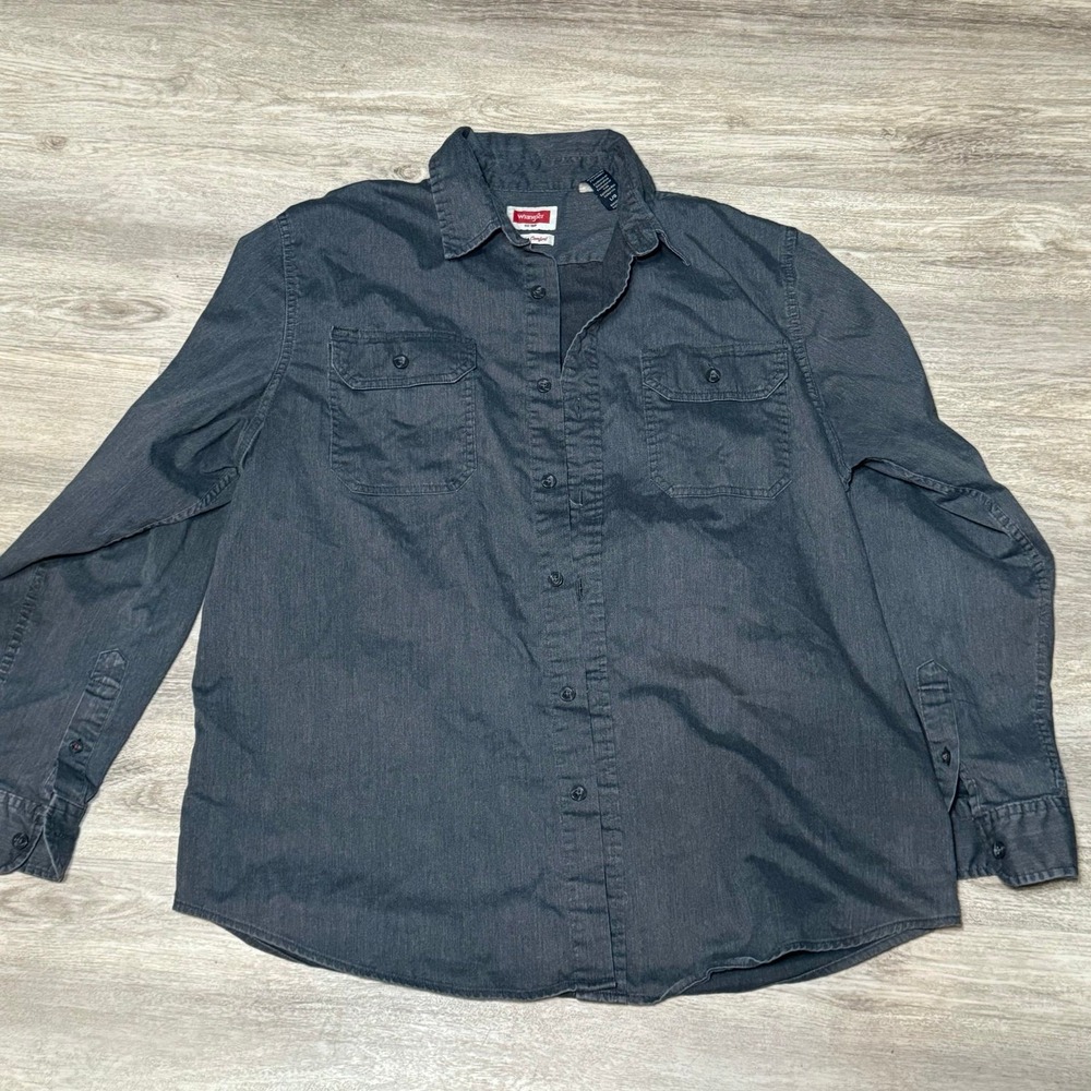 Wrangler flex for comfort size large handsome long sleeve